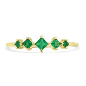 Yellow Gold Emerald Ring