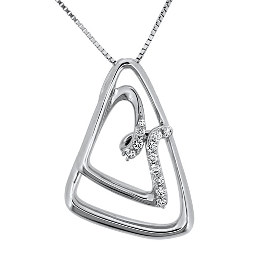 White Gold and Diamond Pendant