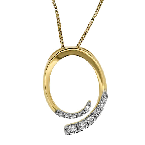 Yellow Gold and Diamond Pendant