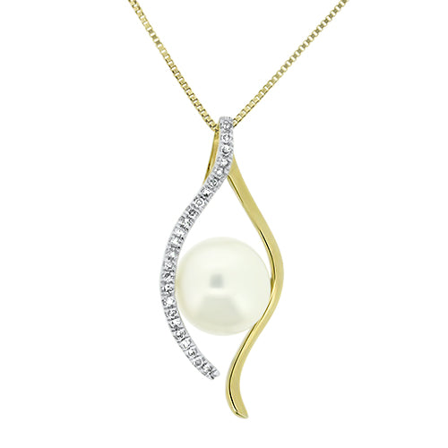 Pearl and Diamond Pendant