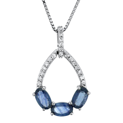 Sapphire and Diamond Pendant