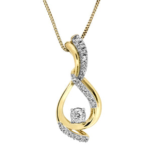 Yellow Gold and Diamond Pendant