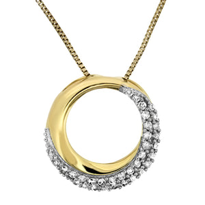 Yellow Gold and Diamond Pendant