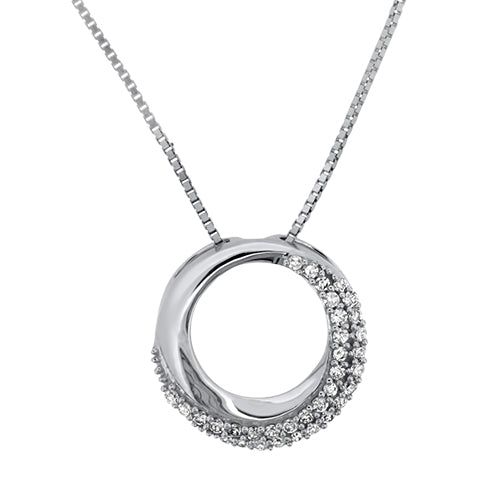 White Gold and Diamond Pendant