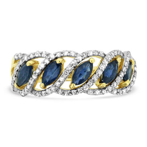 Sapphire and Diamond Ring